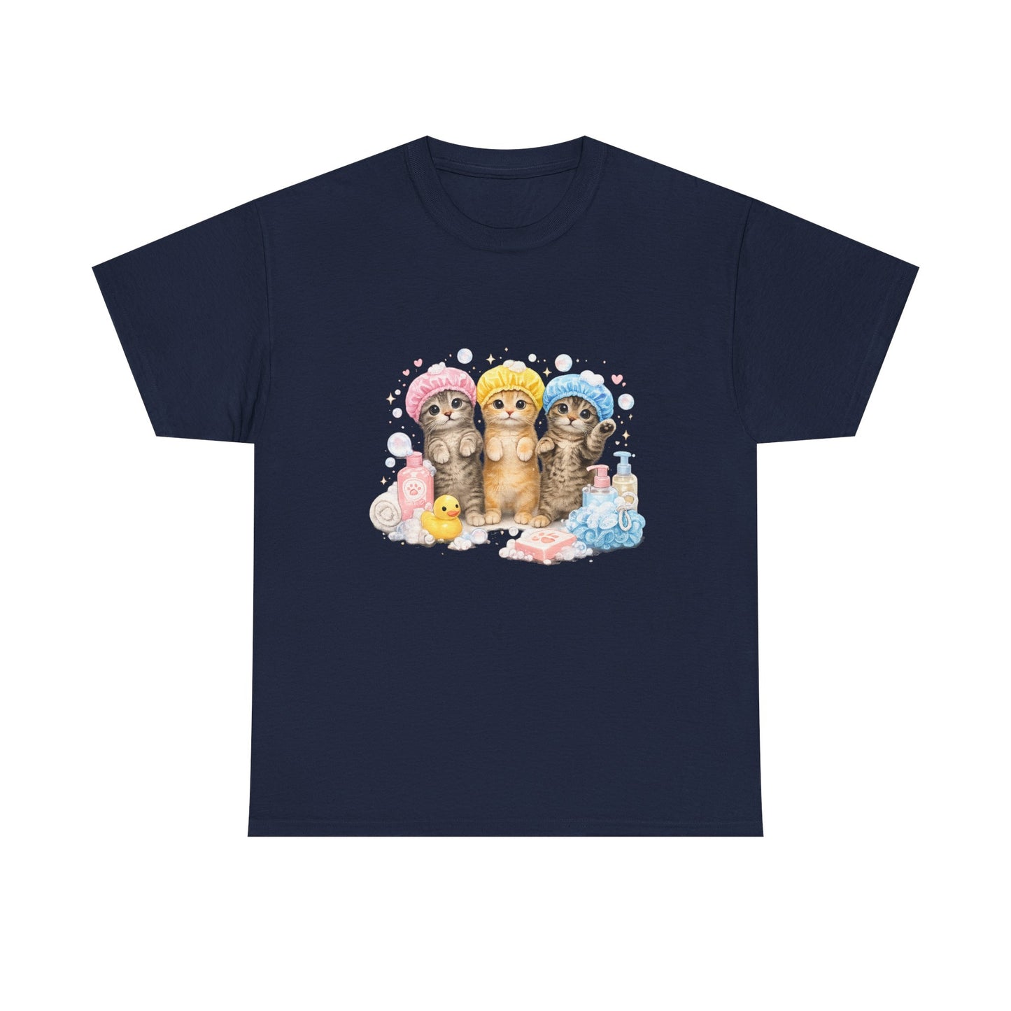 Cute Kittens Bath Time T-Shirt