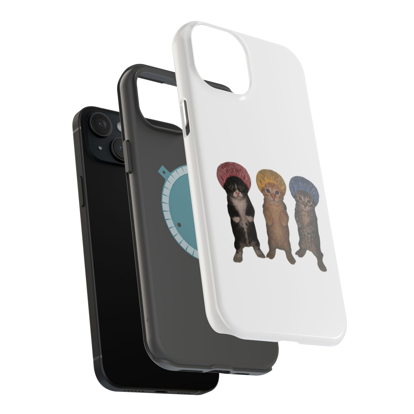 Cute Kittens in Bonnets  Magnetic Impact-Resistant Phone Case