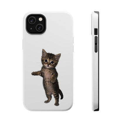 Cute Standing Kitten Magnetic Phone Case