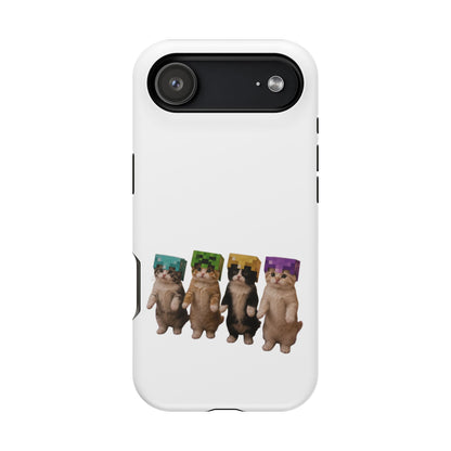 Dancing Kittens Minecraft Helmet Magnetic Impact-Resistant Phone Case