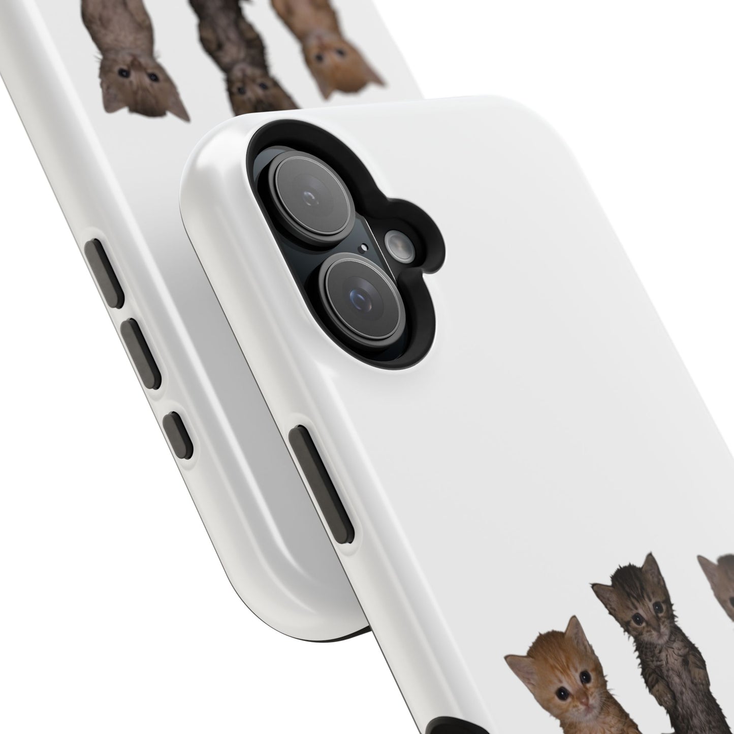 Cute Standing Kittens Magnetic Impact-Resistant Phone Case