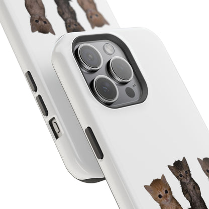 Cute Standing Kittens Magnetic Impact-Resistant Phone Case