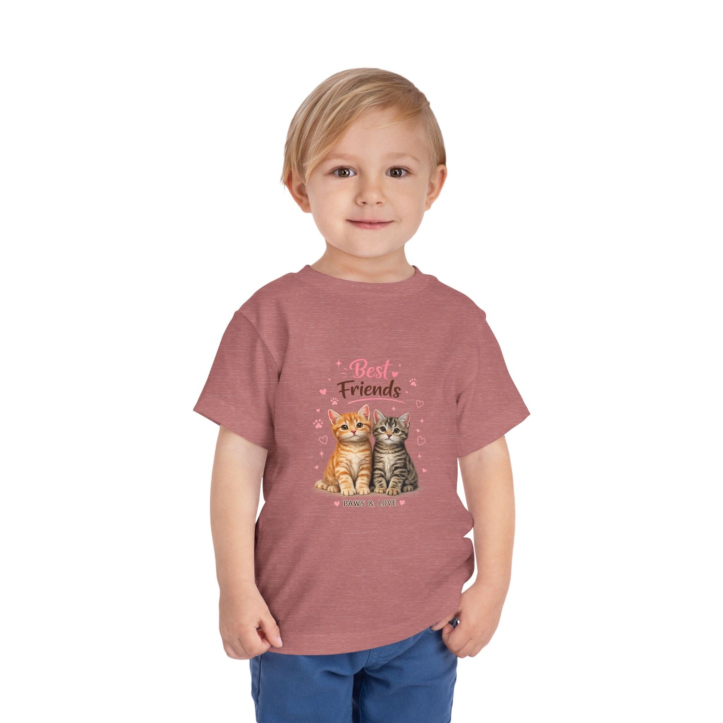Best Friends Kitten Toddler Tee — Paws & Love Cute Cat Shirt