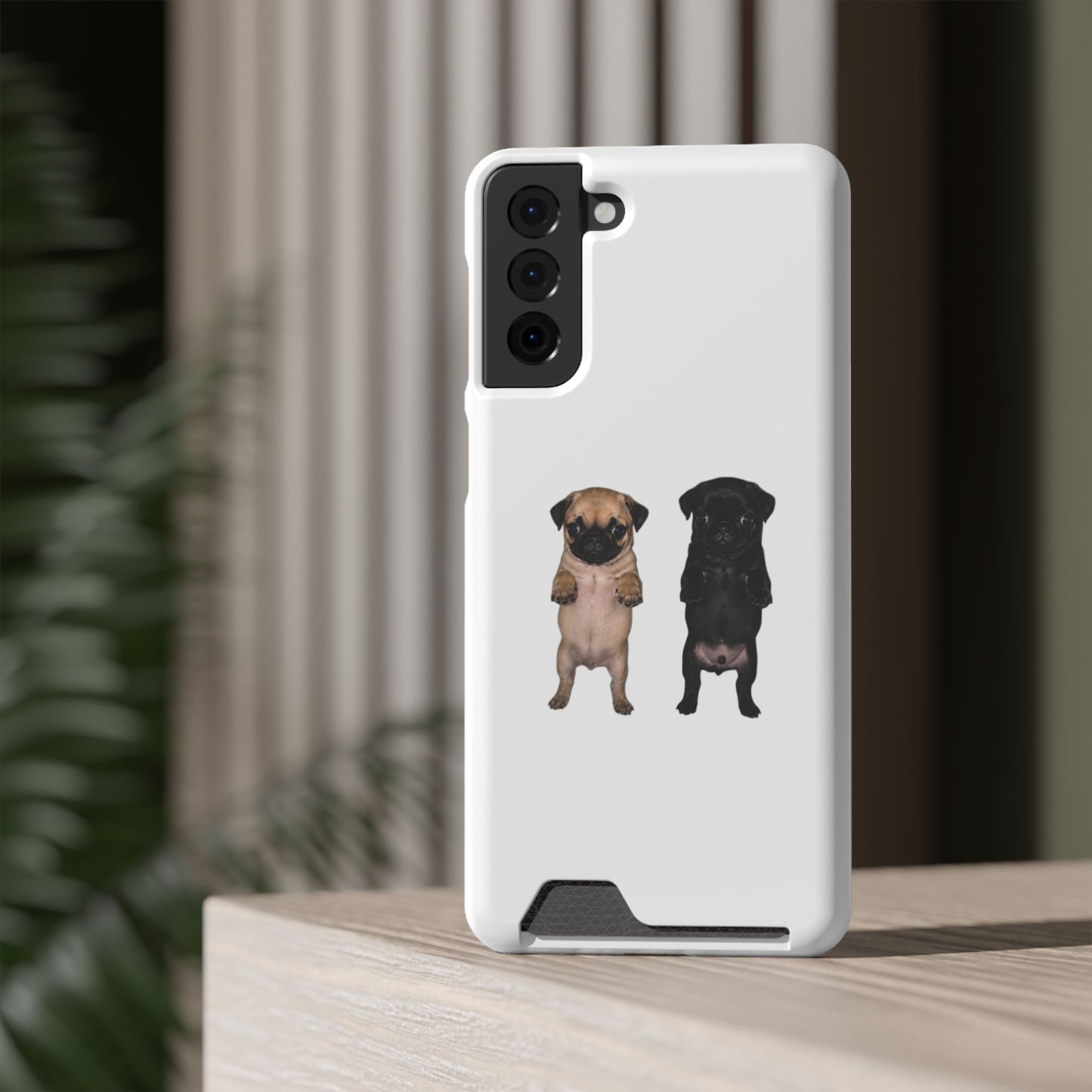 Pug Pair Card-Holder Phone Case