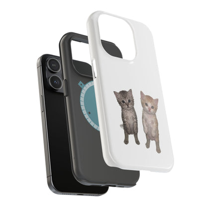 Duo Cute Kitten  Magnetic Impact-Resistant Phone Case