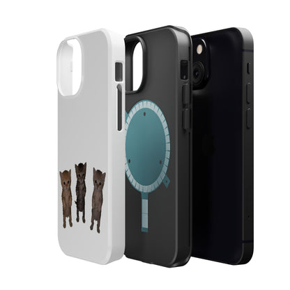 Cute Trio Kittens  Magnetic Impact-Resistant Phone Case