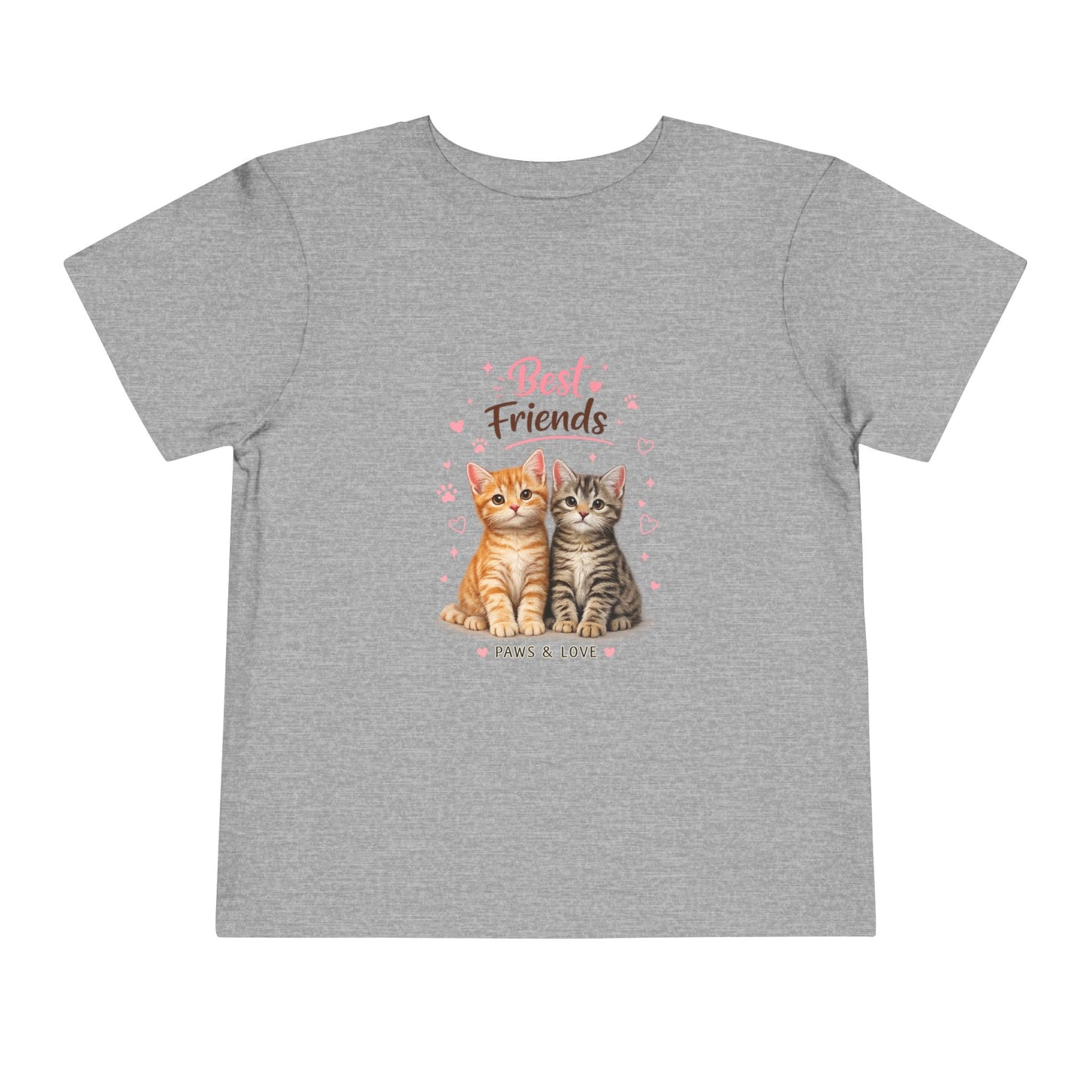 Best Friends Kitten Toddler Tee — Paws & Love Cute Cat Shirt