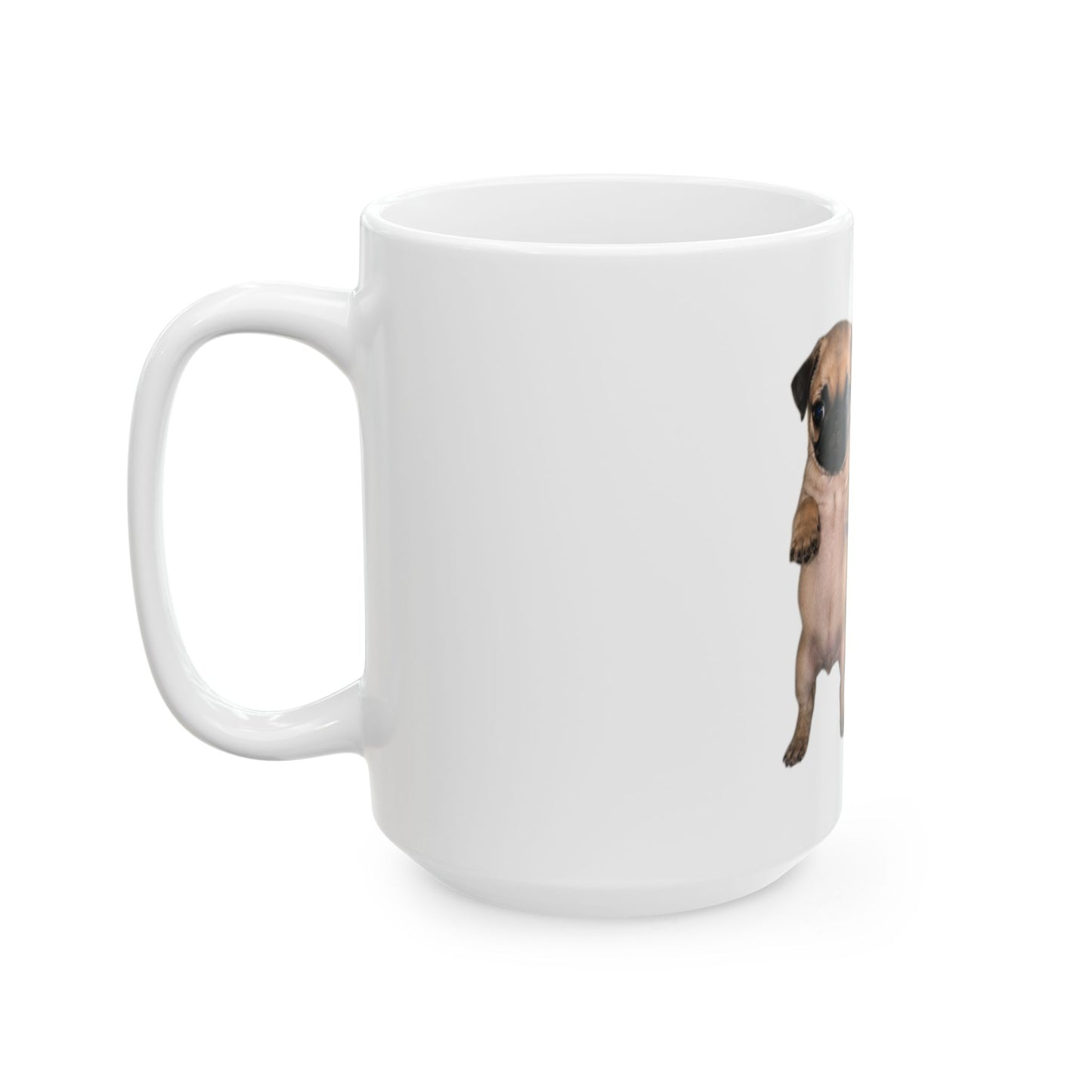 Cute Standing Puppy Pair Ceramic Mug ( 11oz & 15oz )