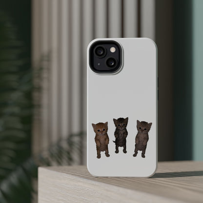 Cute Trio Kittens  Magnetic Impact-Resistant Phone Case