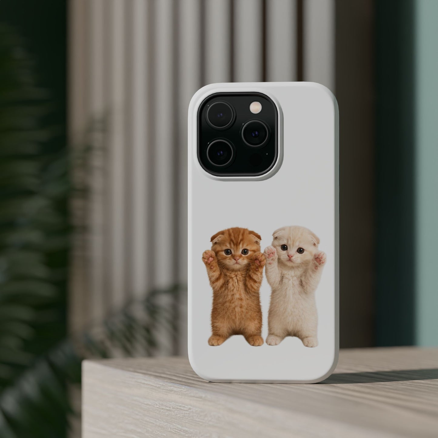 Cute Raising Paws Kittens Magnetic Impact-Resistant  Phone Case
