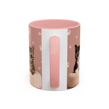 Cute Cat Lovers Coffee Mug - 11 & 15oz - Perfect Gift for Pet Owners