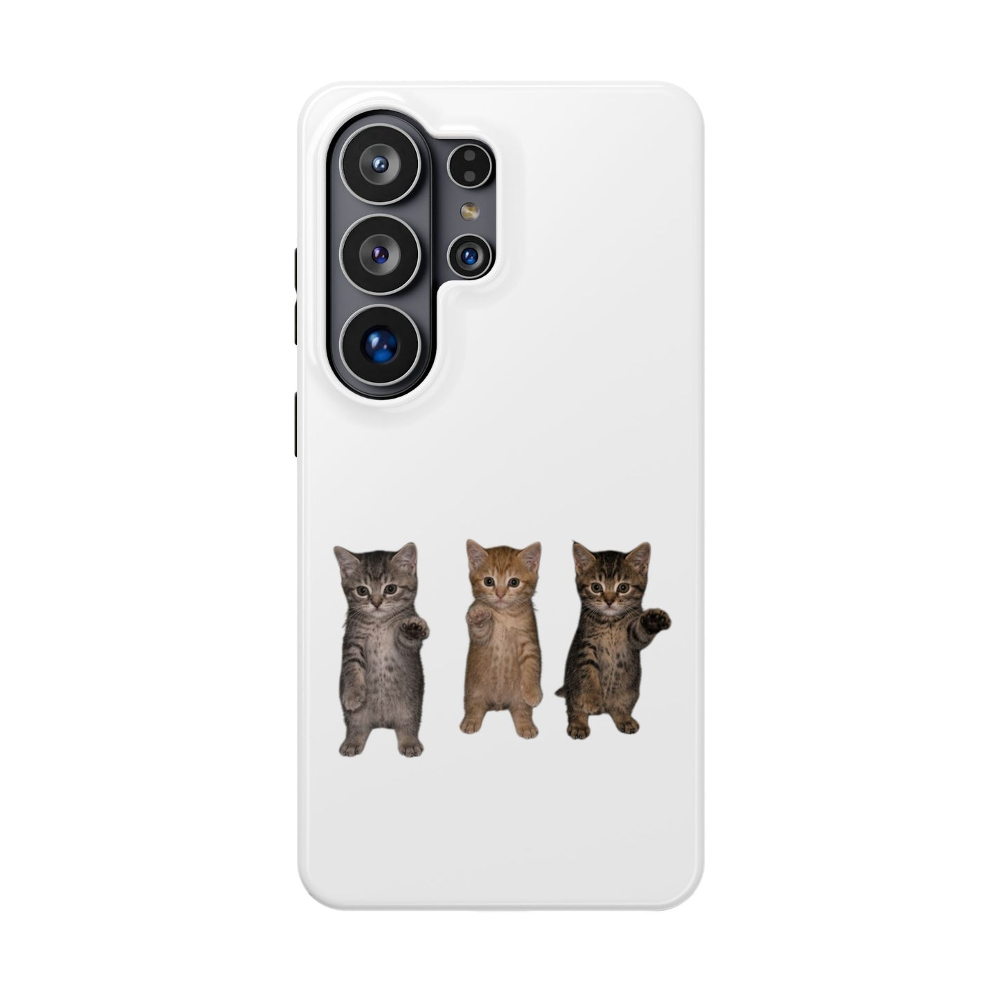 Cute Standing Trio Kittens Dancing Magnetic Impact-Resistant Phone Case