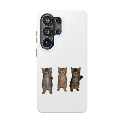 Cute Standing Trio Kittens Dancing Magnetic Impact-Resistant Phone Case