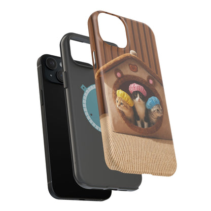 Cute Kittens in Cozy House Phone Case — Magnetic Impact-Resistant Case
