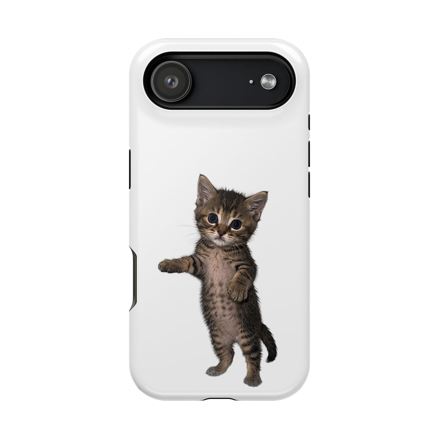 Cute Standing Kitten Magnetic Phone Case