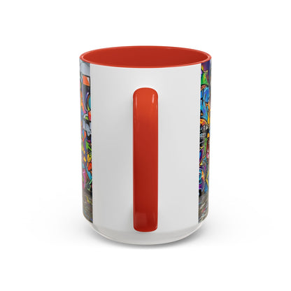 Graffiti Pets Coffee Mug — Colorful Street Art Dog & Cat Accent Mug (11/15oz)