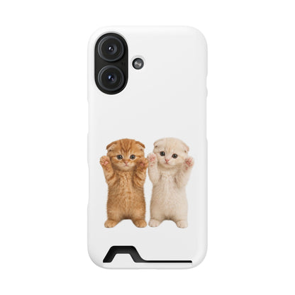 Cute Kittens Phone Case with Card Holder