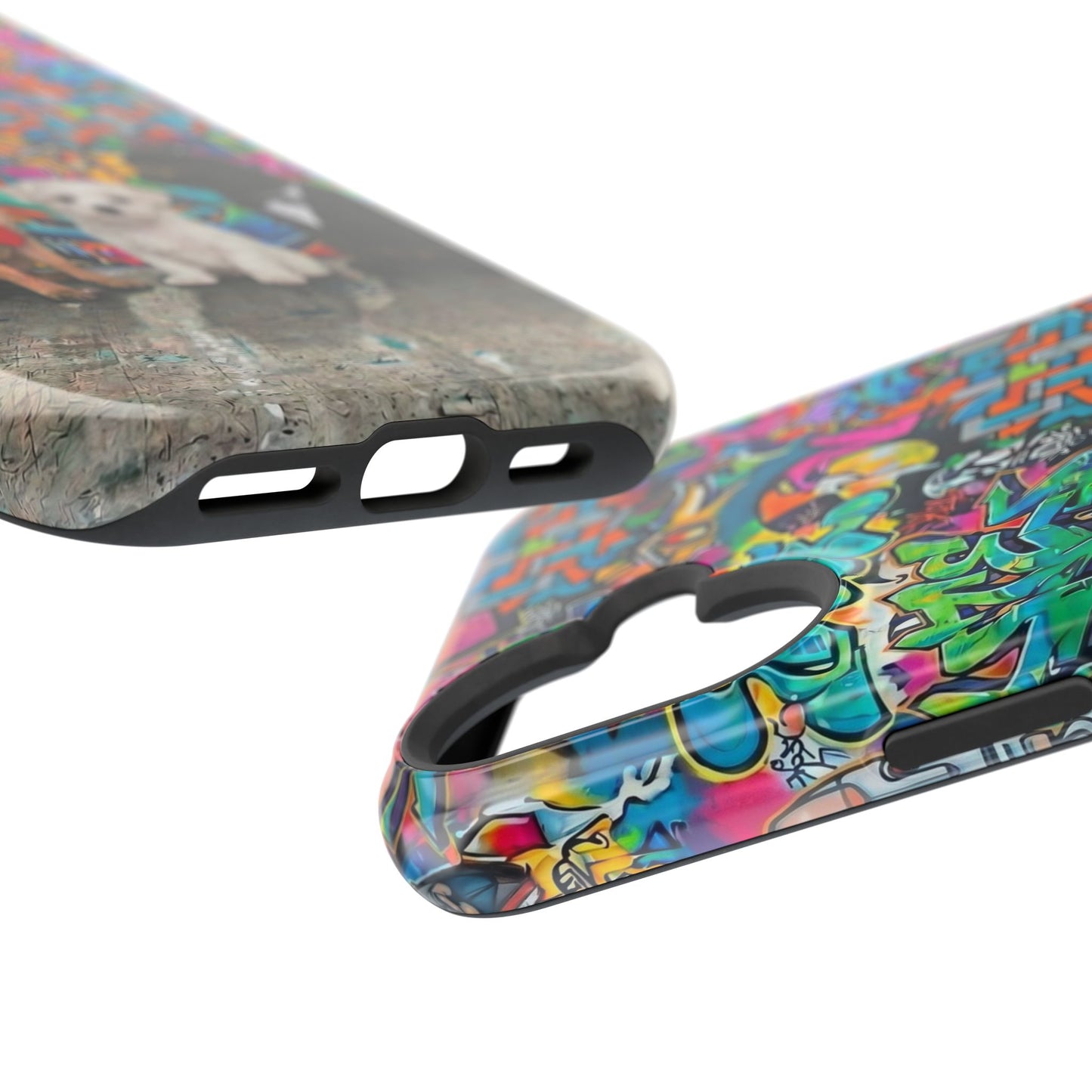 Puppy Squad Graffiti Phone Case — Impact-Resistant Protective Case