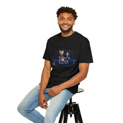 Cat Soccer Players T‑Shirt — Cute Kitten Football Graphic Tee