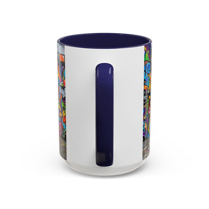 Graffiti Pets Coffee Mug — Colorful Street Art Dog & Cat Accent Mug (11/15oz)