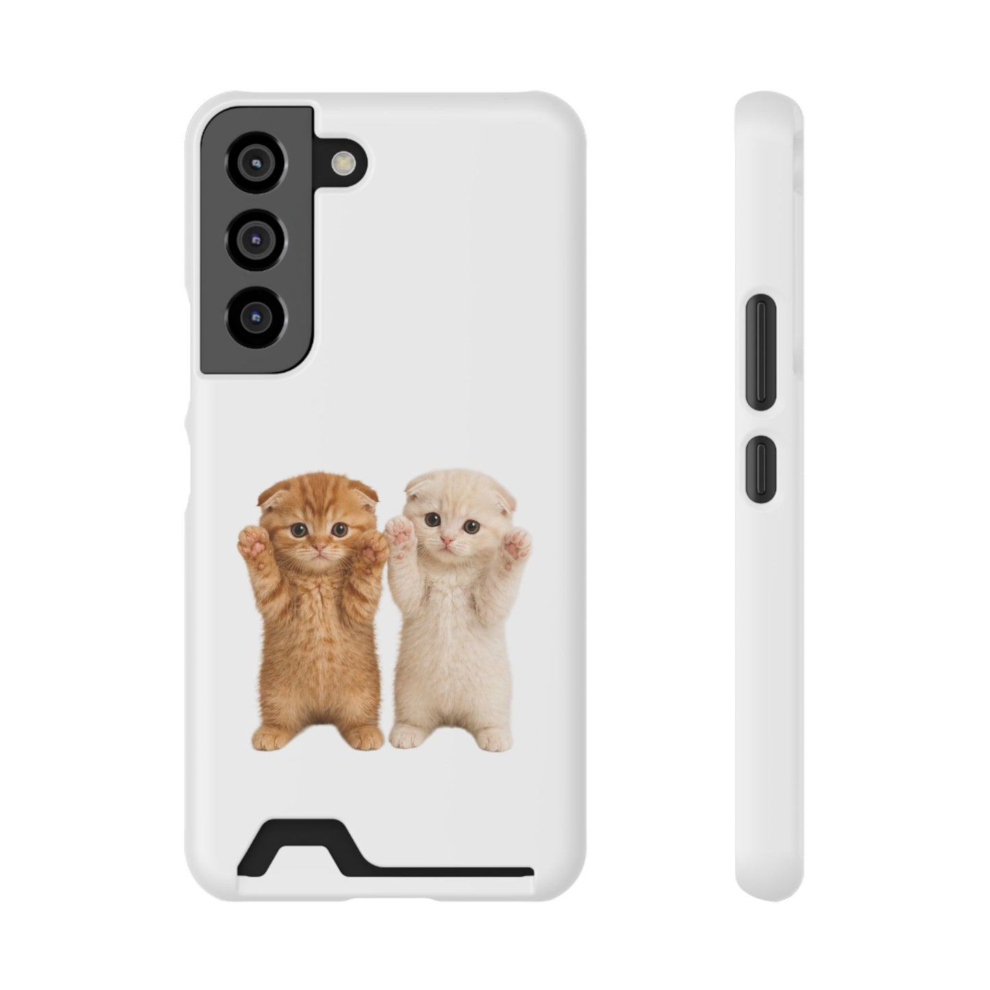 Cute Kittens Phone Case with Card Holder