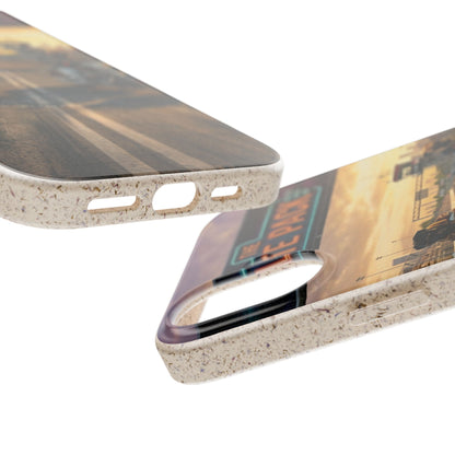 Motorcycle Road Trip Biodegradable Phone Case