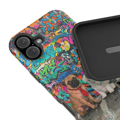 Puppy Squad Graffiti Phone Case — Impact-Resistant Protective Case