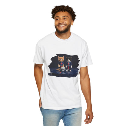 Cat Soccer Players T‑Shirt — Cute Kitten Football Graphic Tee