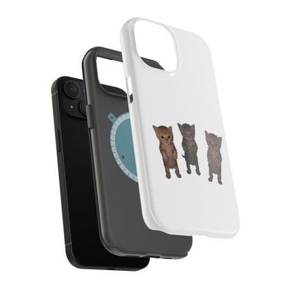 Cute Standing Kittens Magnetic Impact-Resistant Phone Case
