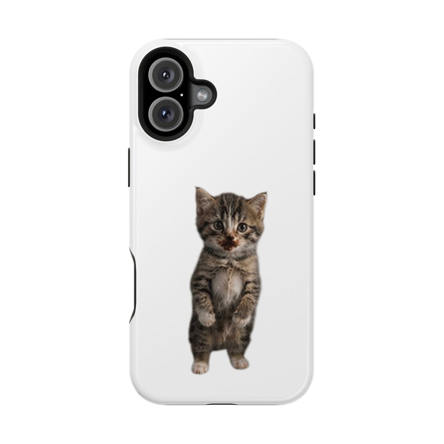 Cute Standing Kitten Magnetic Impact-Resistant Phone Case