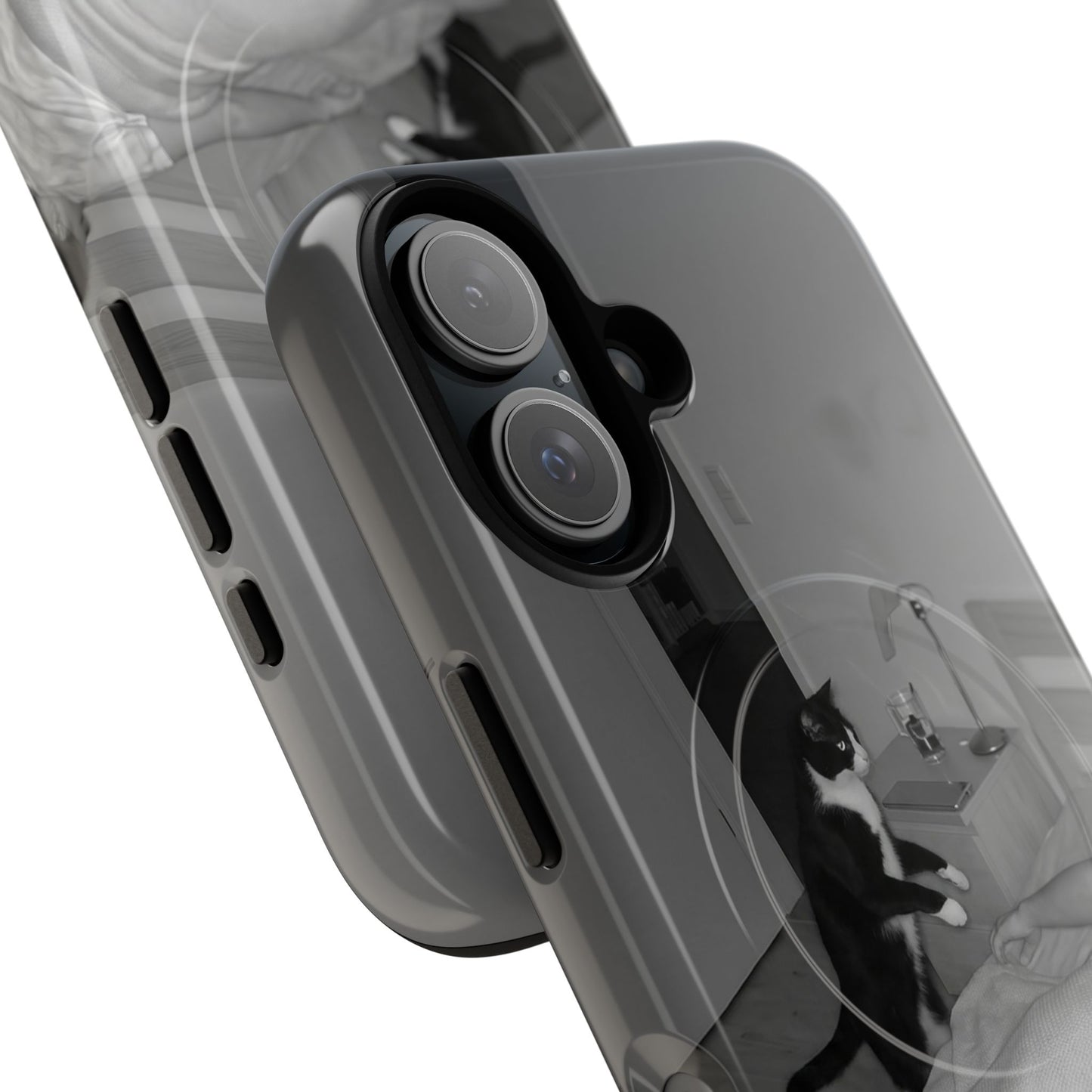 Phone Case “Why Is It Always at 2 AM?” Cat Photo Tough Magnetic Case