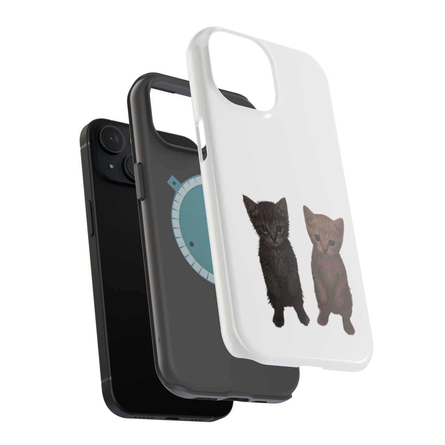 Cute Kittens Magnetic Impact-Resistant Phone Case
