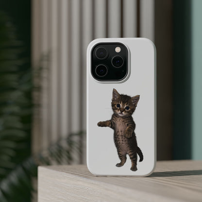 Cute Standing Kitten Magnetic Phone Case