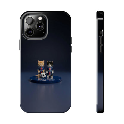 Phone Case — Cute Soccer Cats Design (Kawaii Kitten Football Fans)