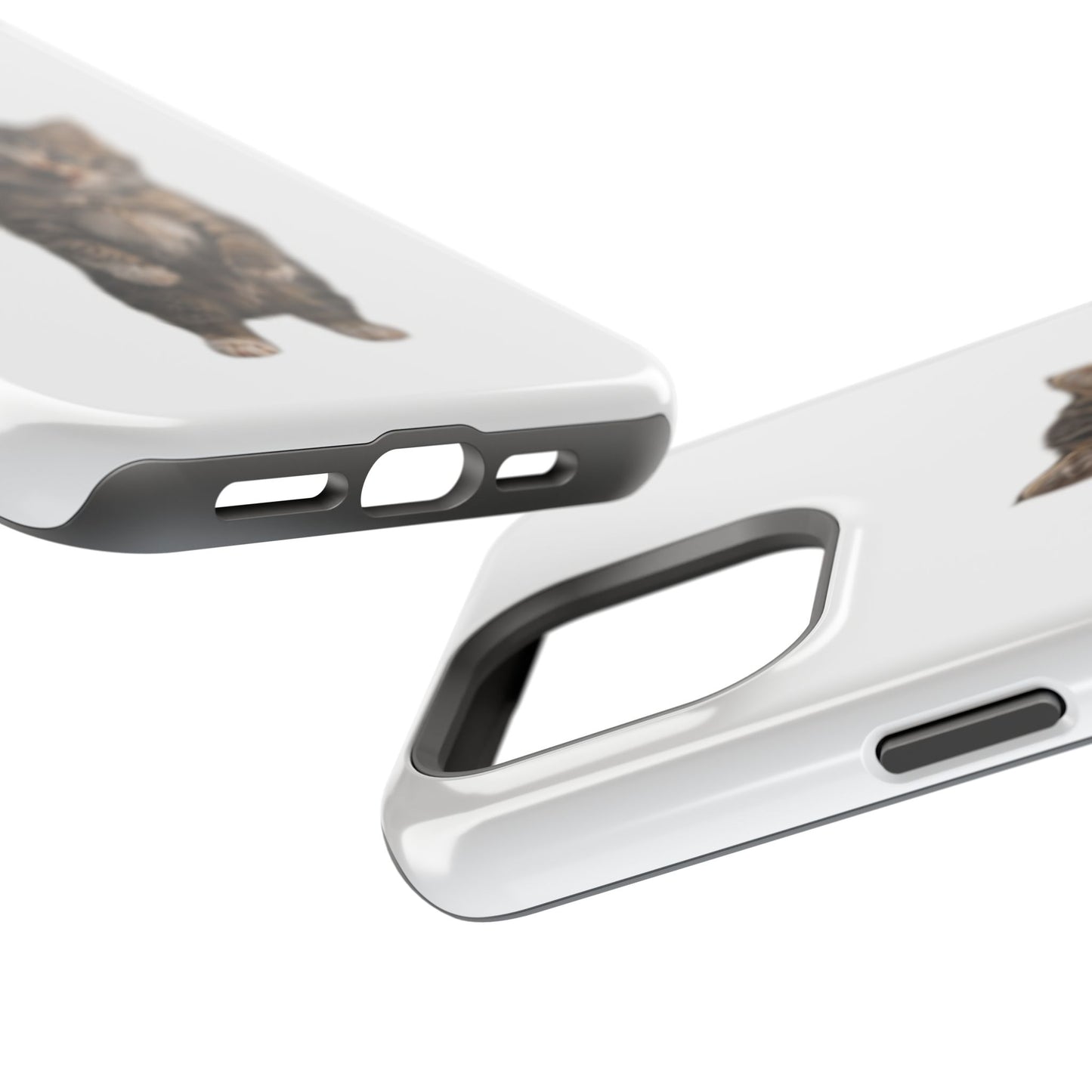 Cute Standing Kitten Magnetic Impact-Resistant Phone Case