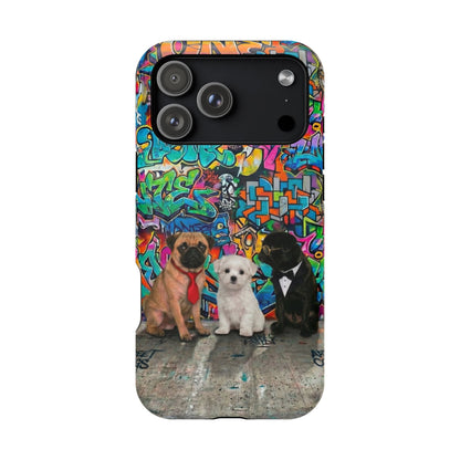 Puppy Squad Graffiti Phone Case — Impact-Resistant Protective Case
