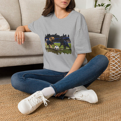 Soccer Puppies T-Shirt — Playful Puppy Soccer Match Tee