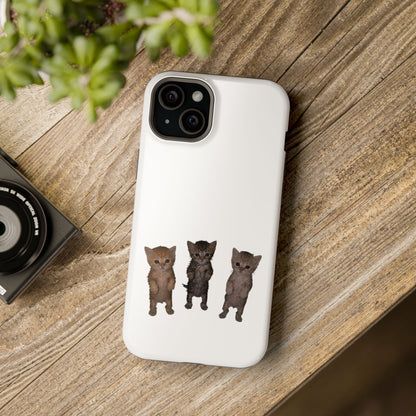 Cute Trio Kittens  Magnetic Impact-Resistant Phone Case