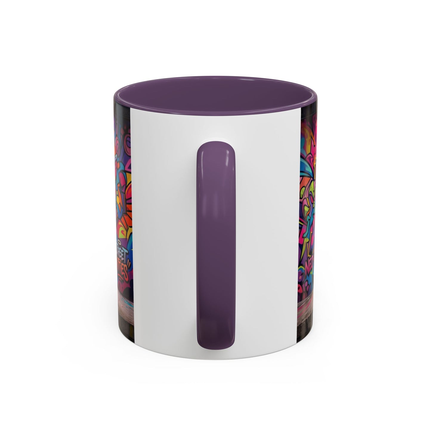 Street Kitties Graffiti Coffee Mug — Colorful Cat Art Accent Mug (11/15oz)