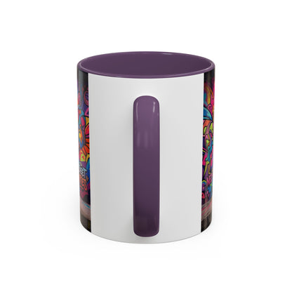Street Kitties Graffiti Coffee Mug — Colorful Cat Art Accent Mug (11/15oz)
