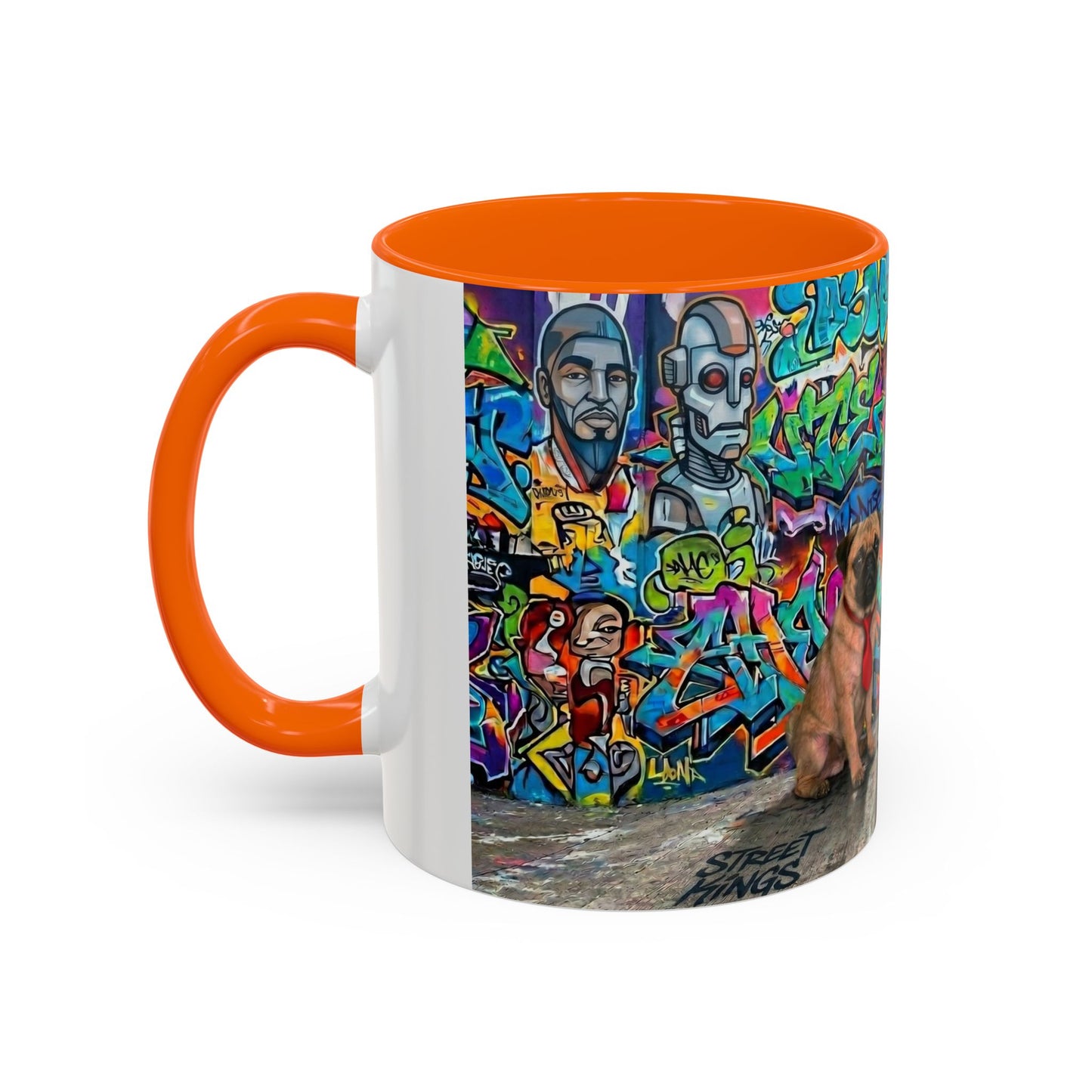 Graffiti Pets Coffee Mug — Colorful Street Art Dog & Cat Accent Mug (11/15oz)