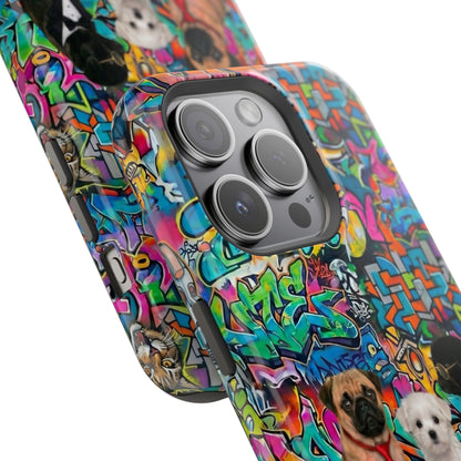Puppy Squad Graffiti Phone Case — Impact-Resistant Protective Case