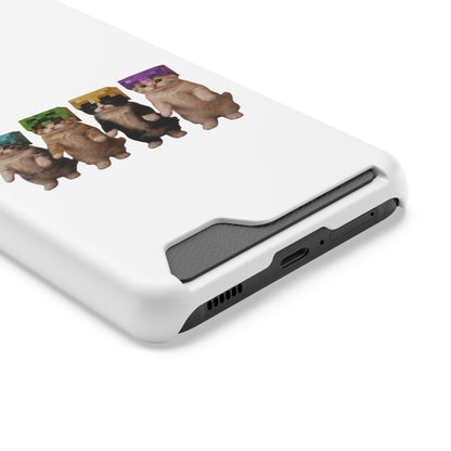 Minecraft Kittens Cat Phone Case with Card Holder