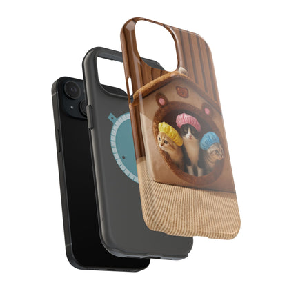 Cute Kittens in Cozy House Phone Case — Magnetic Impact-Resistant Case