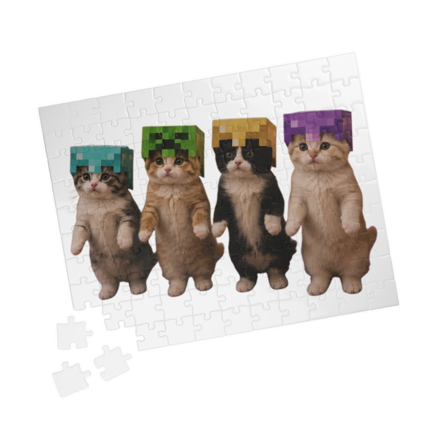Dancing Kittens Minecraft Helmet Puzzle