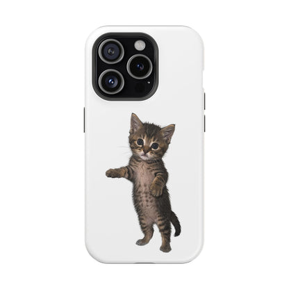 Cute Standing Kitten Magnetic Phone Case