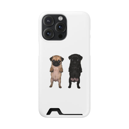 Pug Pair Card-Holder Phone Case