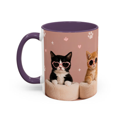 Cute Cat Lovers Coffee Mug - 11 & 15oz - Perfect Gift for Pet Owners