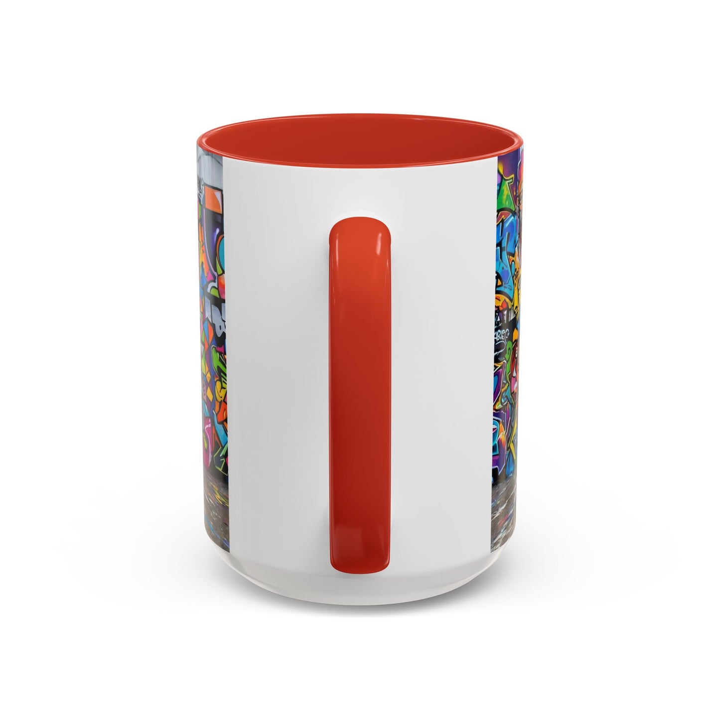 Graffiti Pug Coffee Mug — Colorful Street Art Accent Mug (11/15oz)