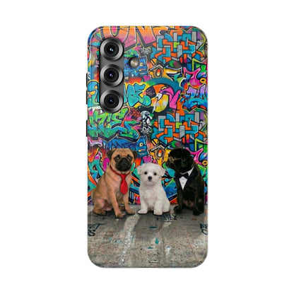 Puppy Squad Graffiti Phone Case — Impact-Resistant Protective Case